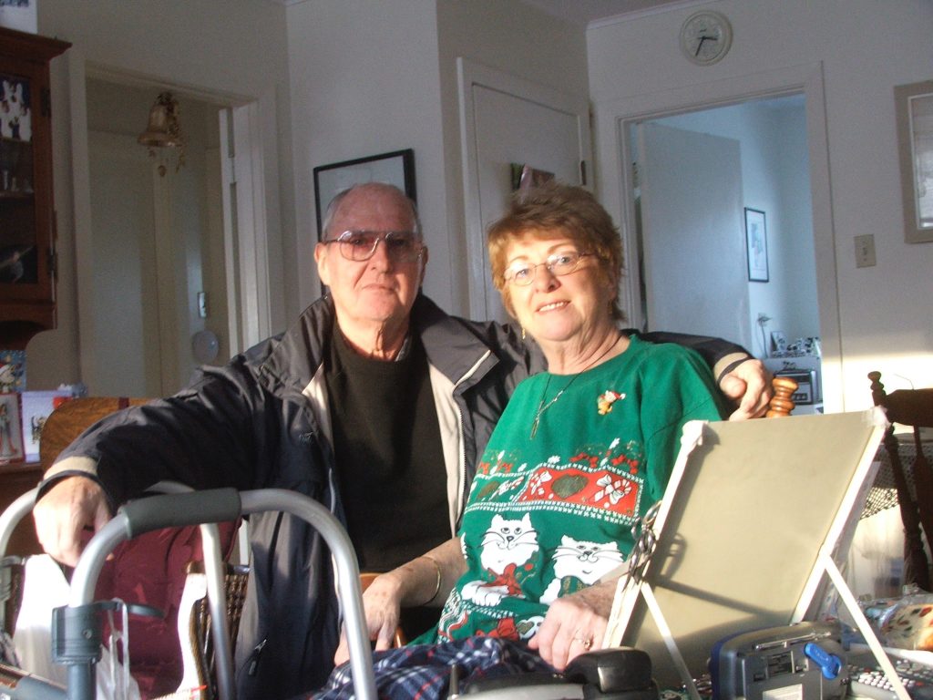 Ray Norman with childhood friend Bernice Butler (2006)