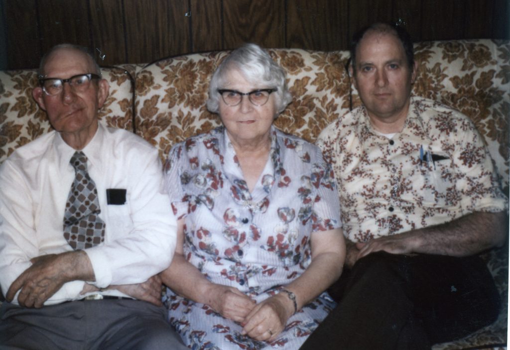 Ray Norman with parents Tom and Florence