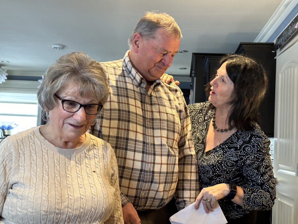 Verna Badcock, Jun Badcock and Pam